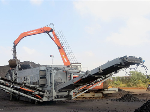 tracked mobile stone crushing plant